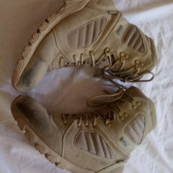 MAGNUM ELITE STORM ZIP MILITARY LEATHER LACE UP sz9 DESERT COMBAT BOOTS NM 00513 main image 9